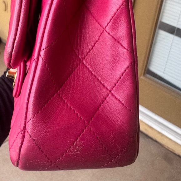 Chanel Hot Pink Quilted Shoulder Bag AUTHENTIC - Picture 2 of 8